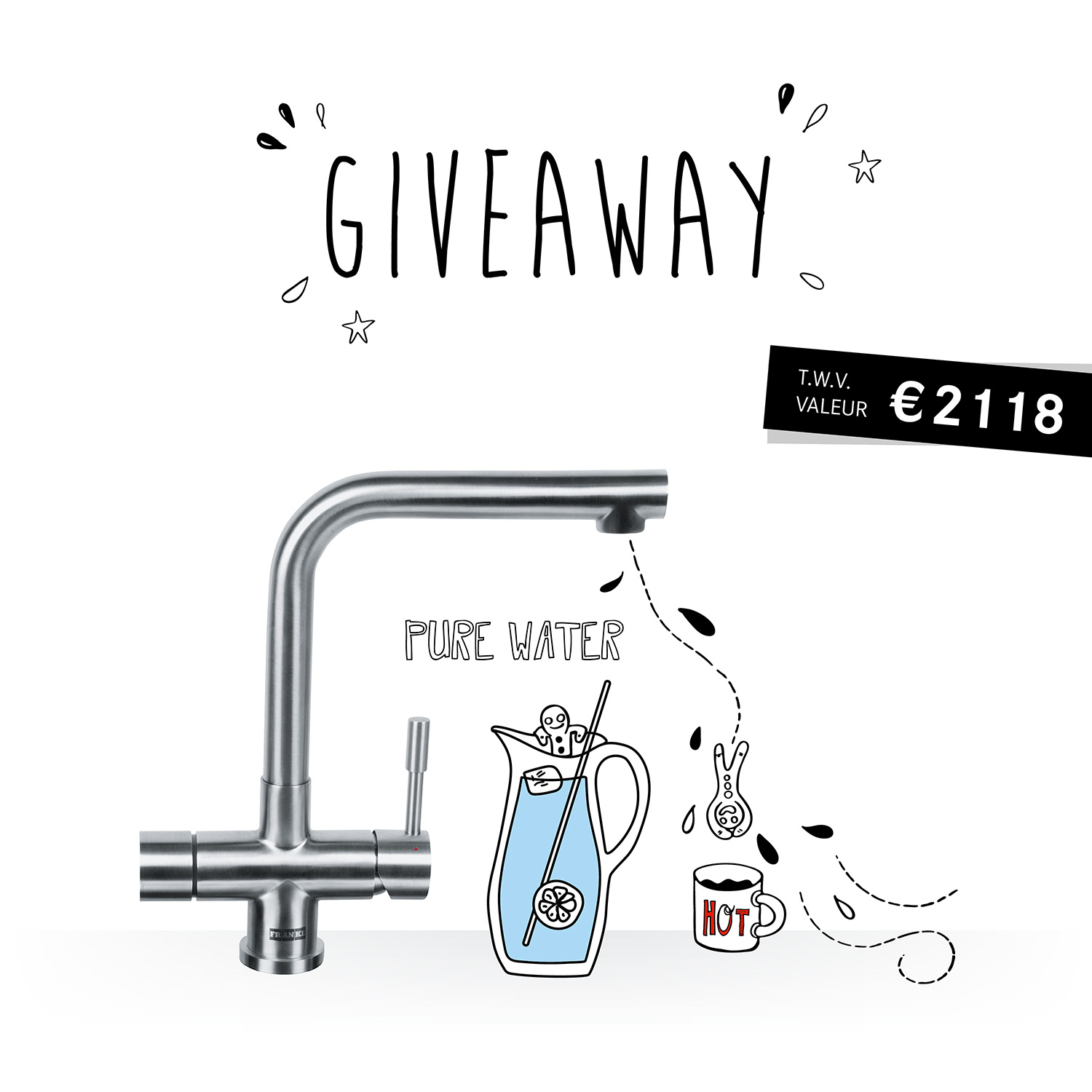 Giveaway Franke 4-in-1-kokendwaterkraan